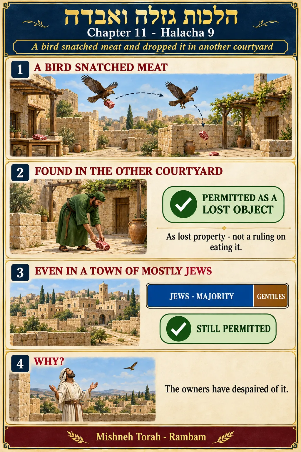Infographic for halacha 11:9