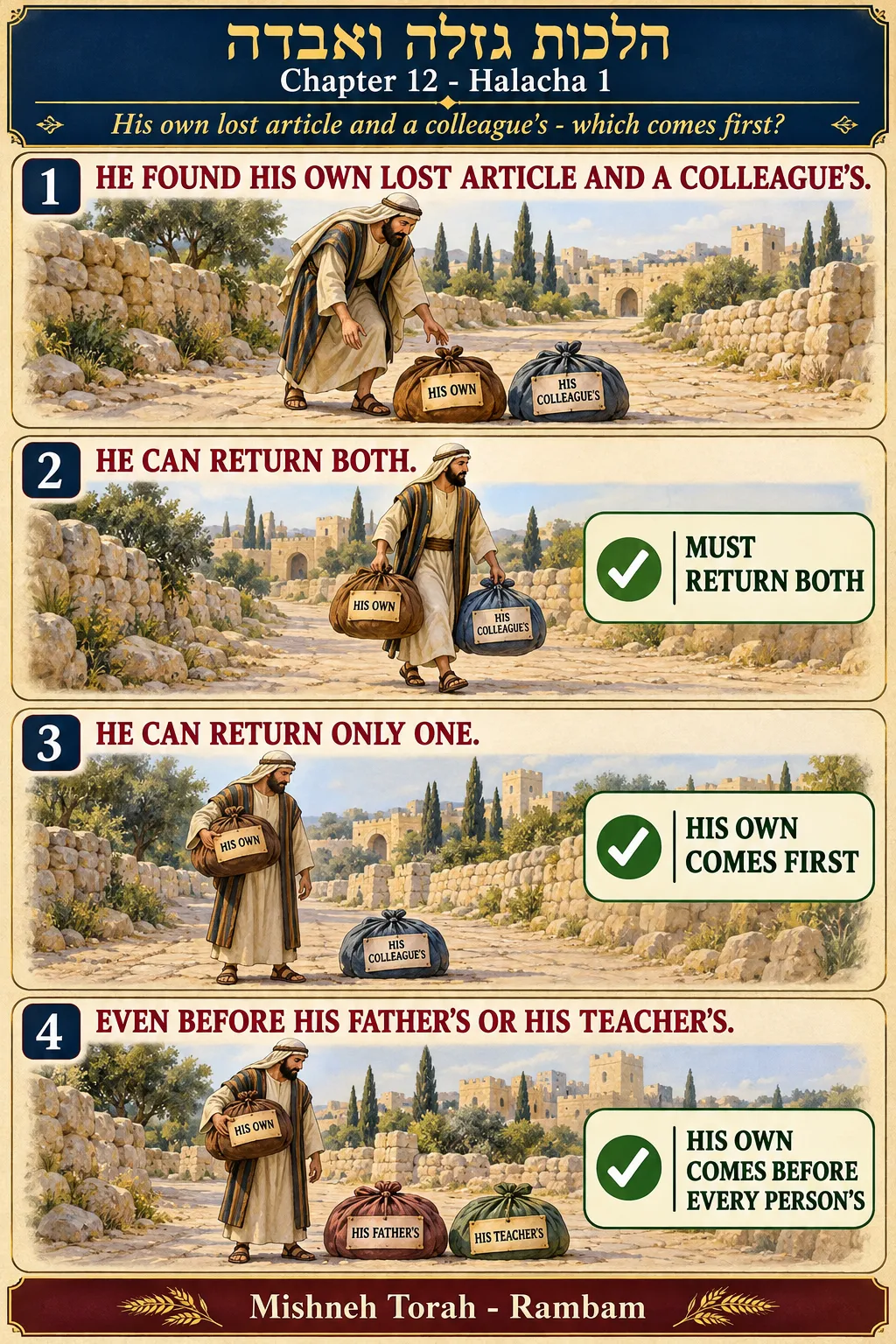 Infographic for halacha 12:1