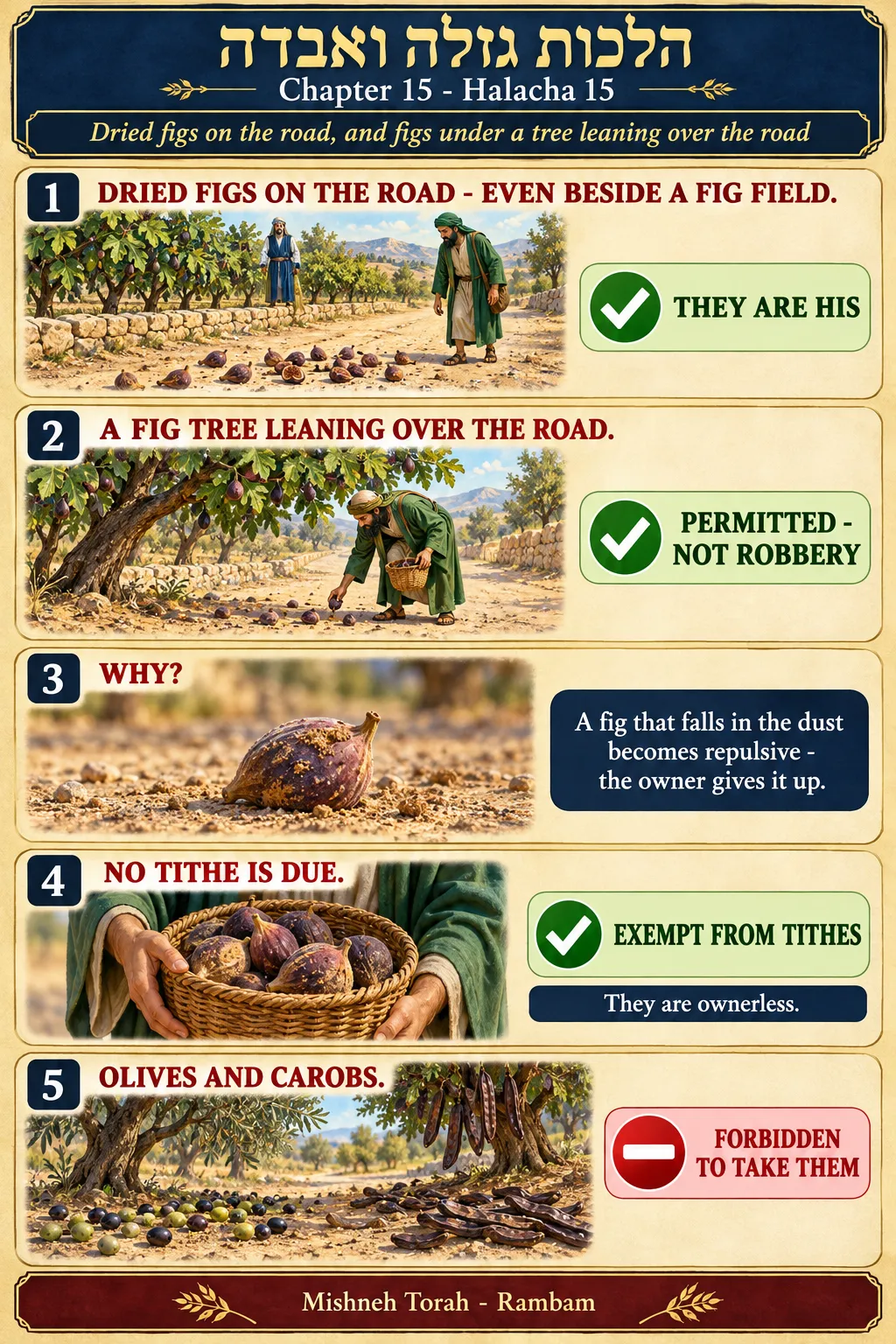 Infographic for halacha 15:15