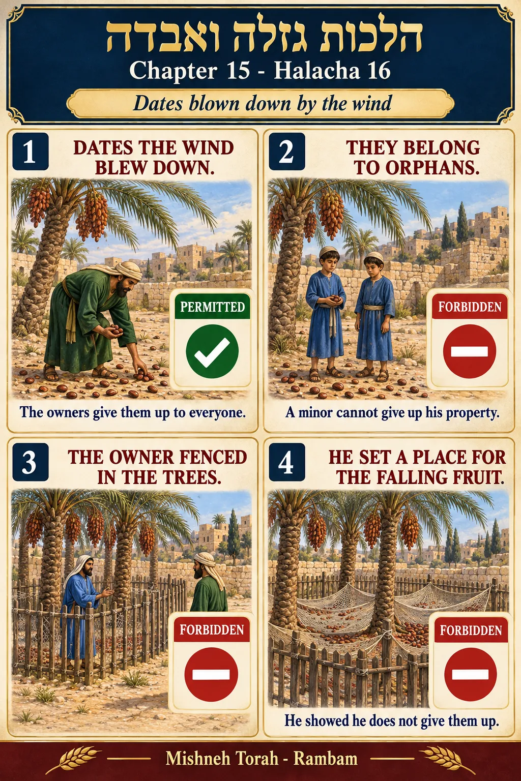 Infographic for halacha 15:16