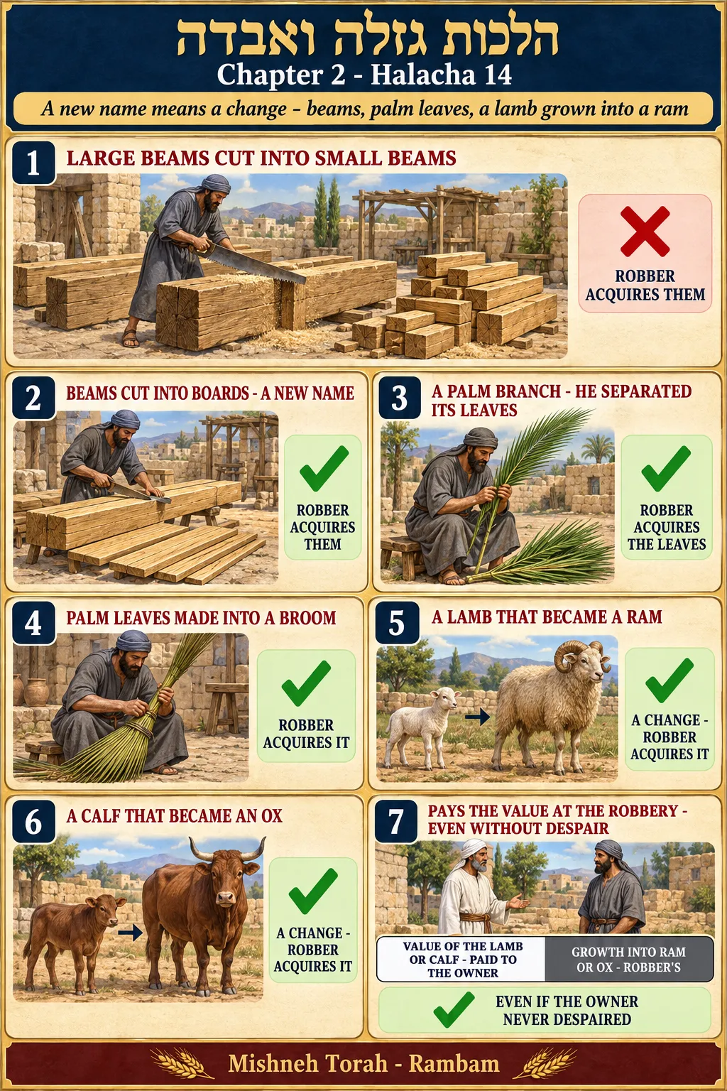 Infographic for halacha 2:14