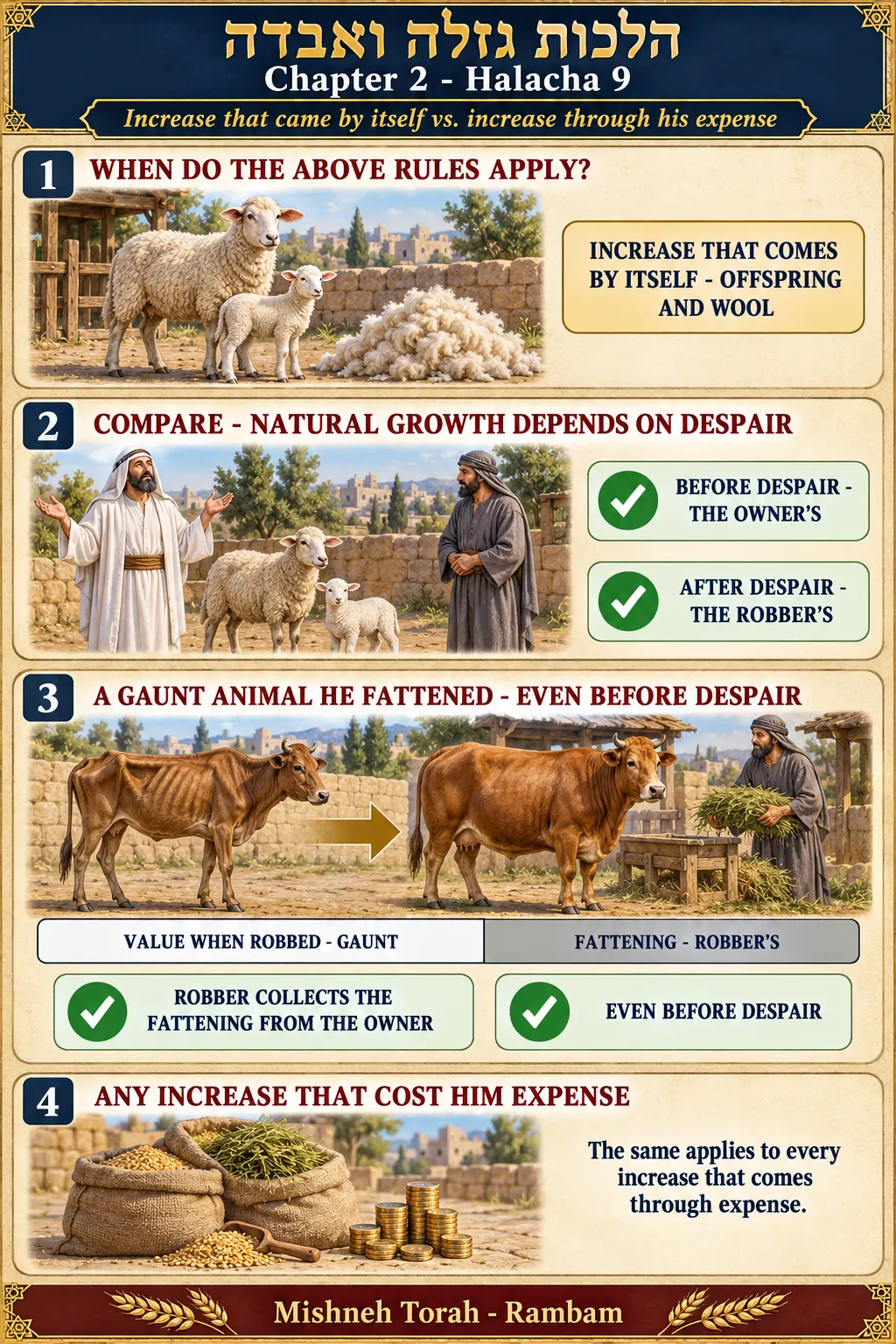 Infographic for halacha 2:9