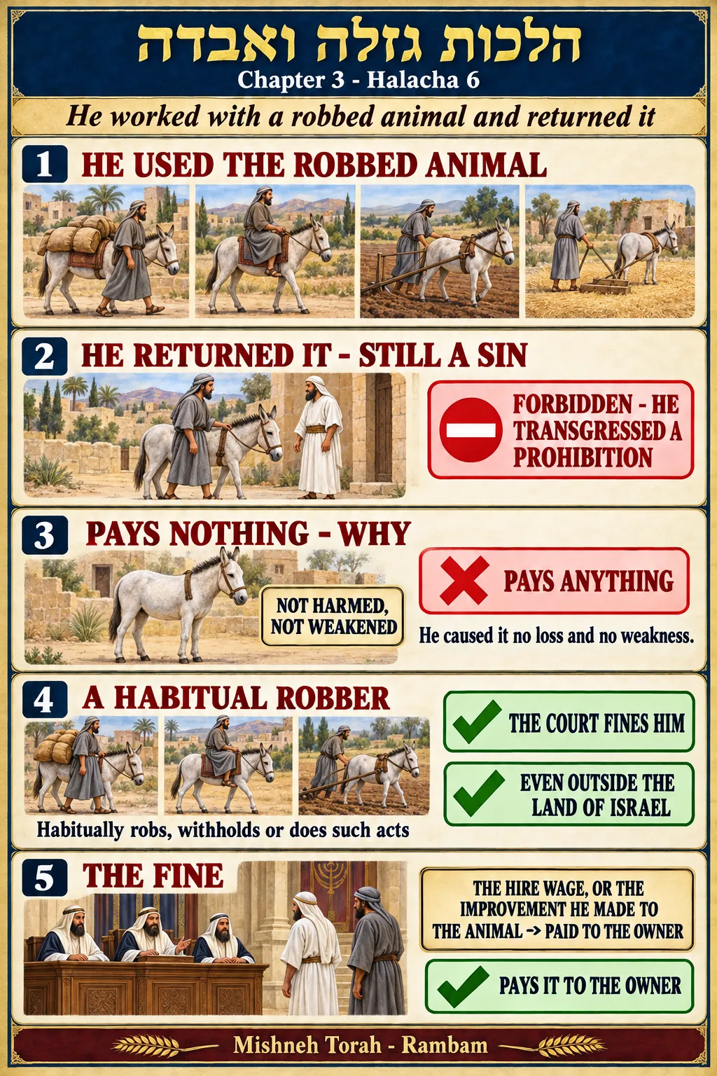 Infographic for halacha 3:6
