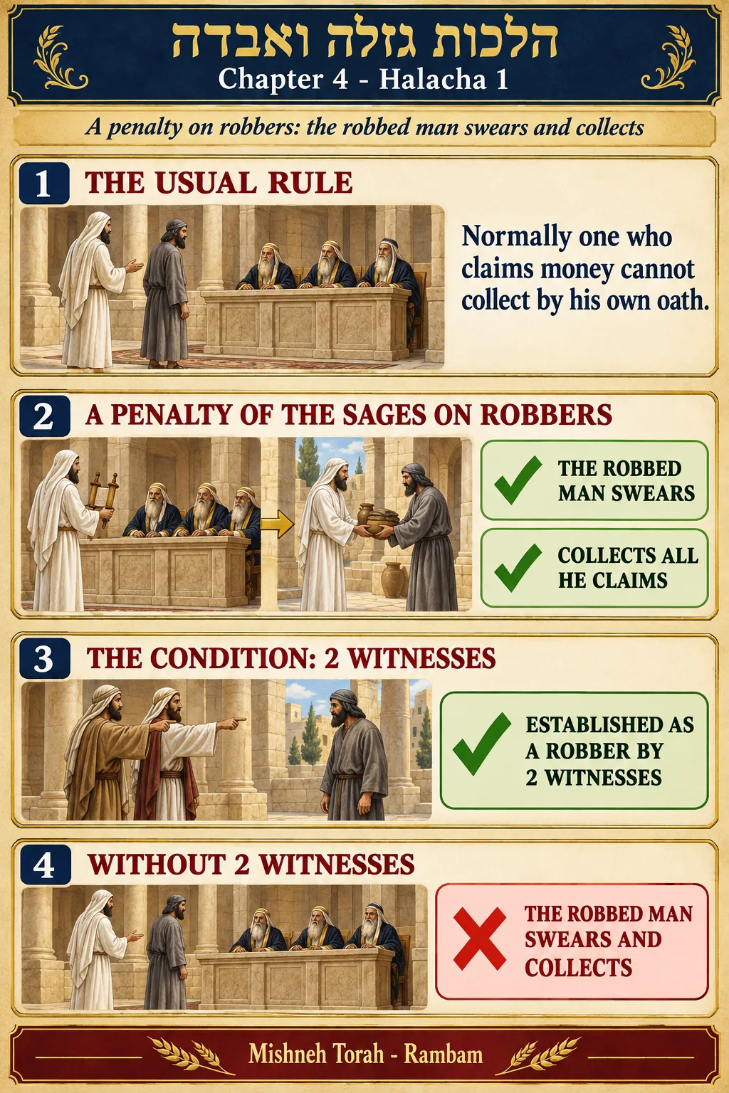 Infographic for halacha 4:1