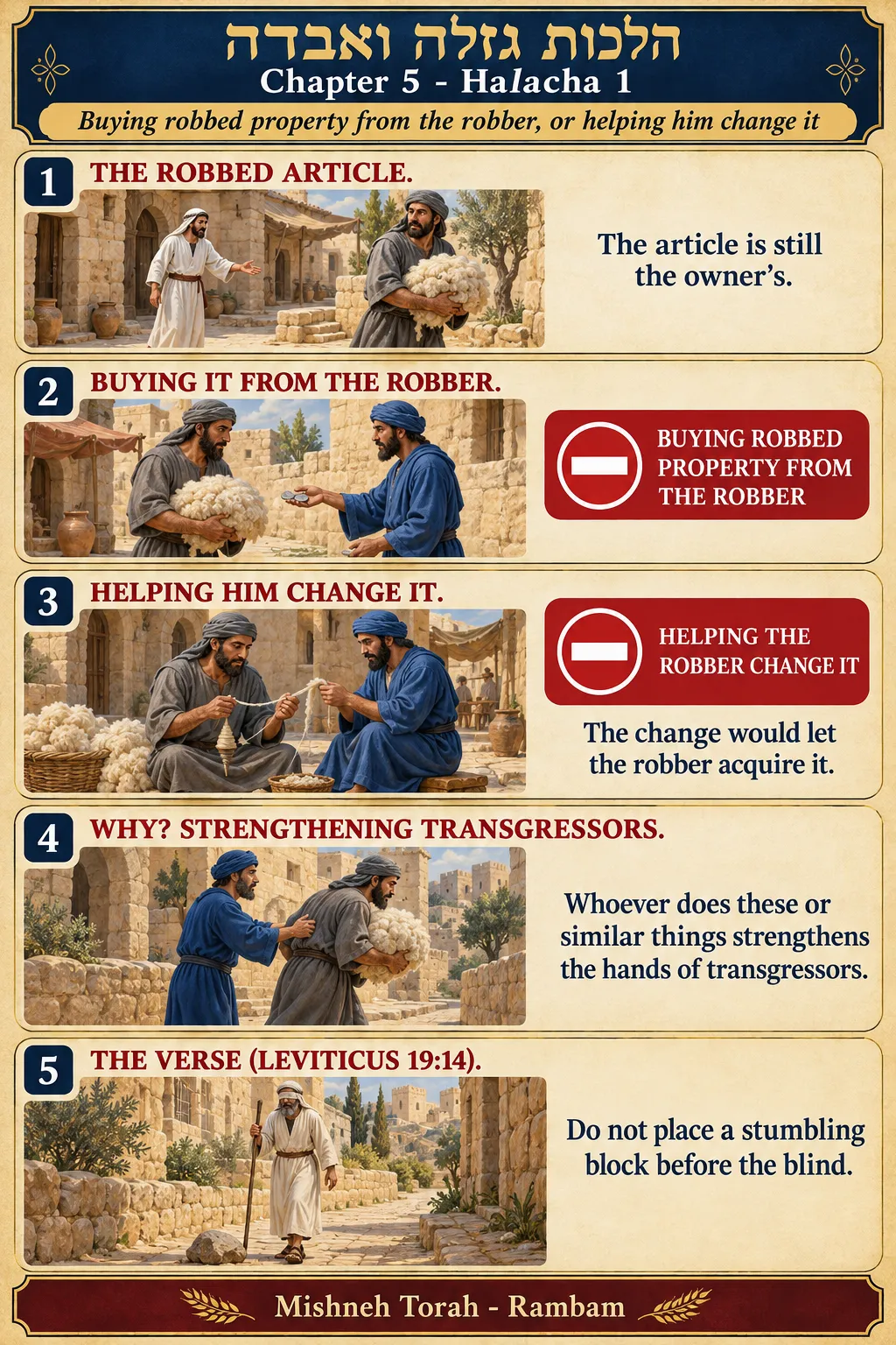 Infographic for halacha 5:1