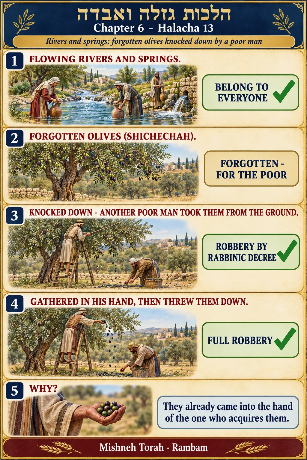 Infographic for halacha 6:13