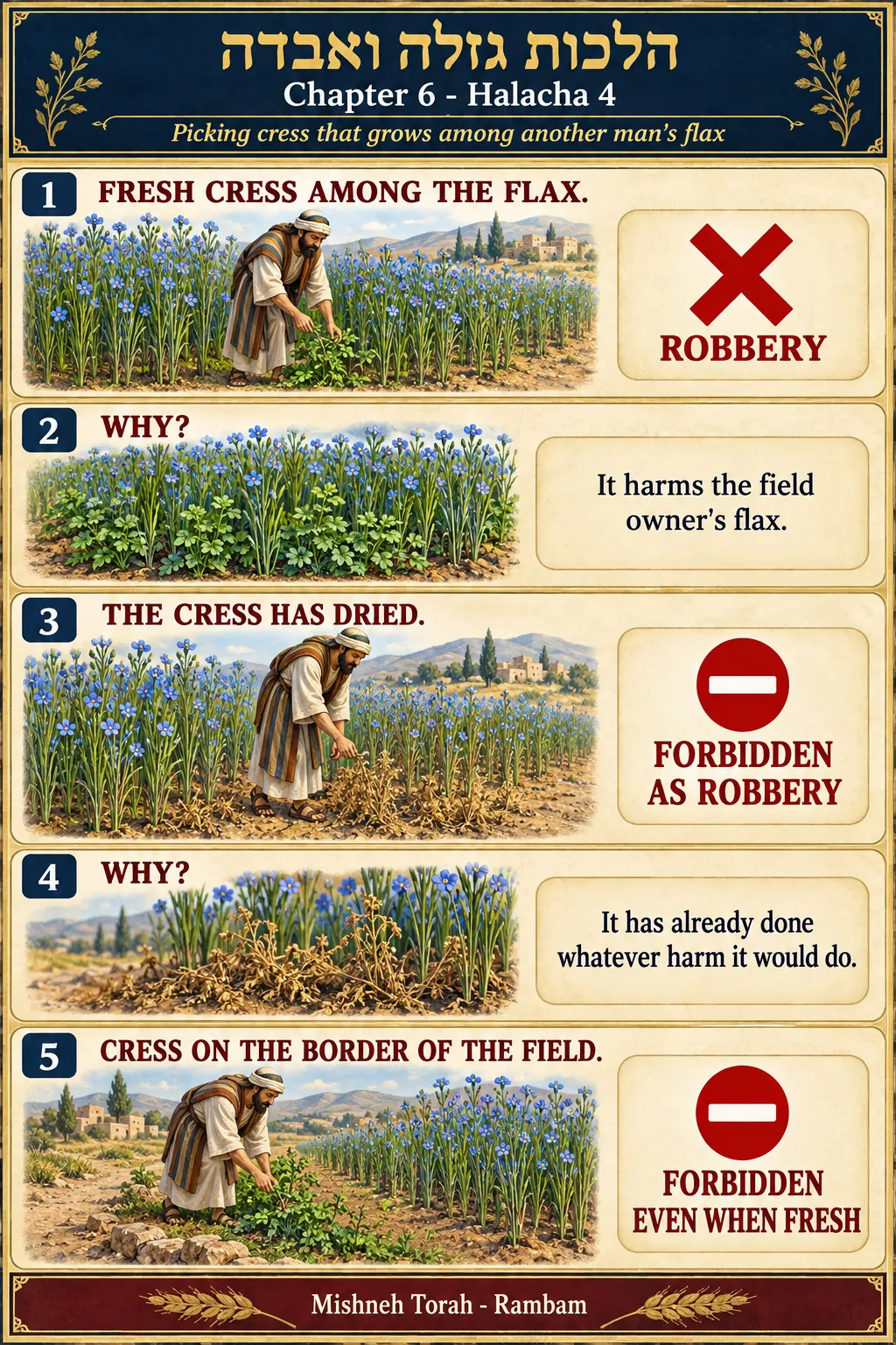 Infographic for halacha 6:4