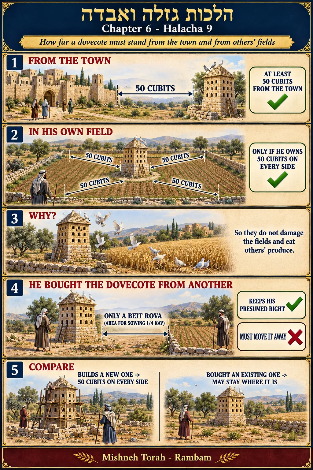 Infographic for halacha 6:9