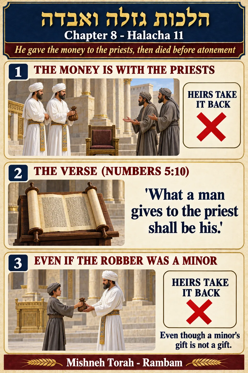 Infographic for halacha 8:11