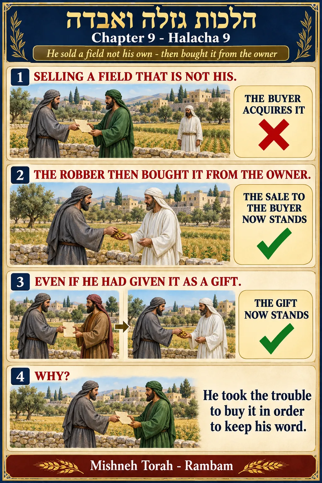 Infographic for halacha 9:9