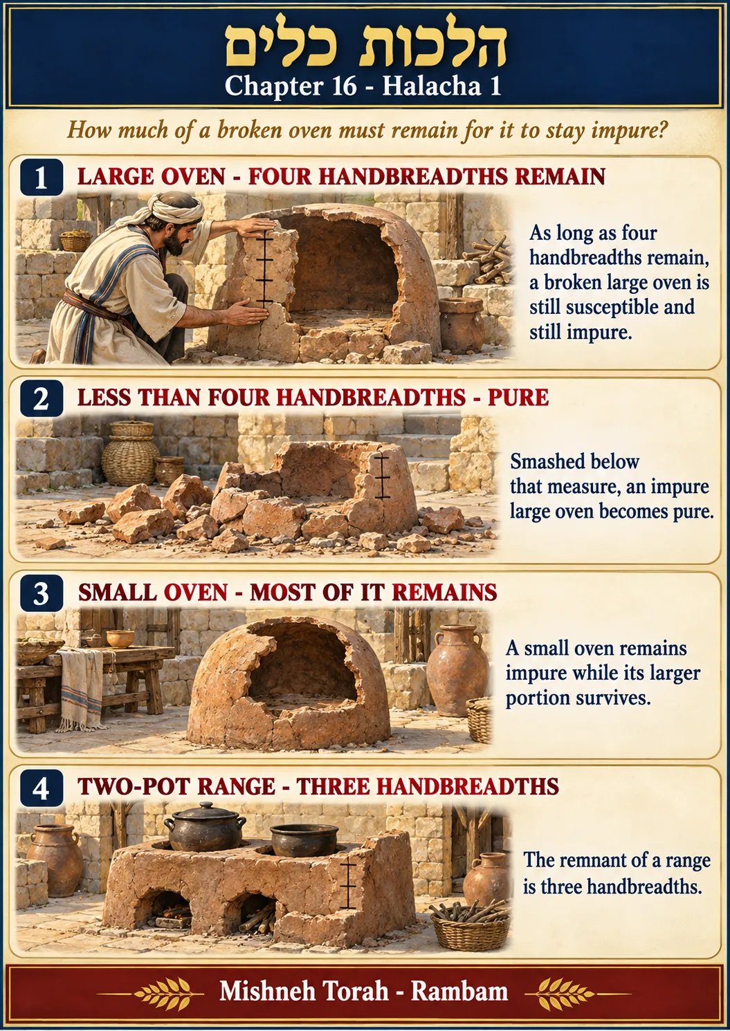Infographic for halacha 16:1