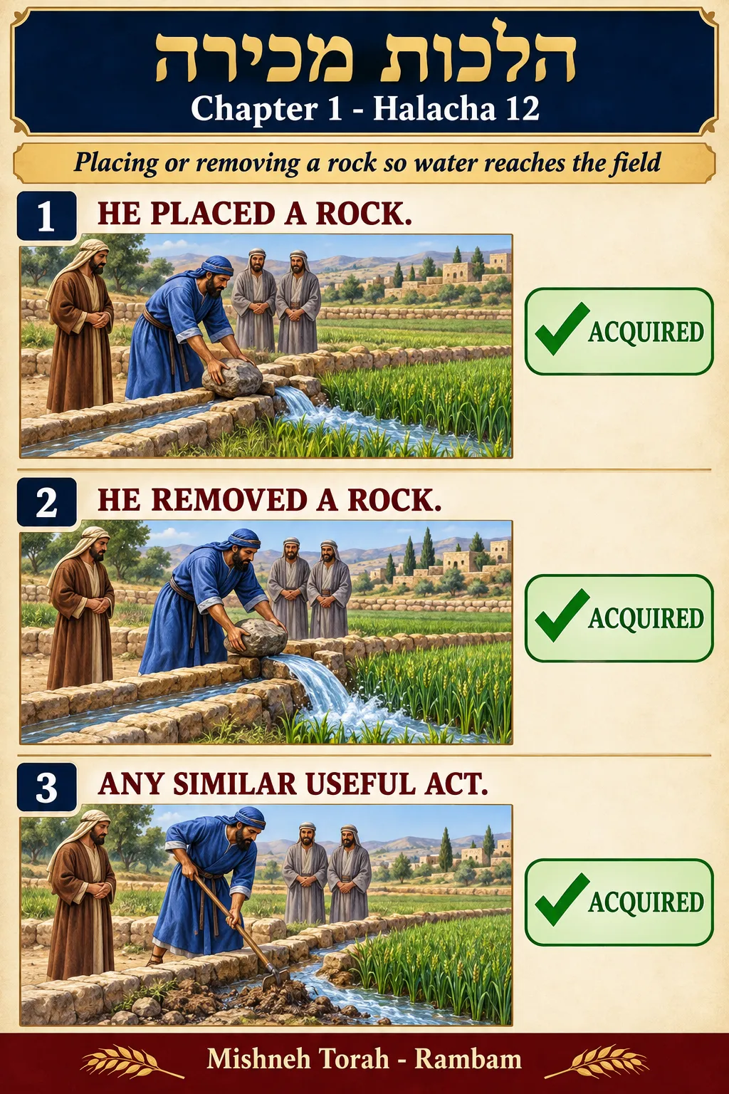 Infographic for halacha 1:12