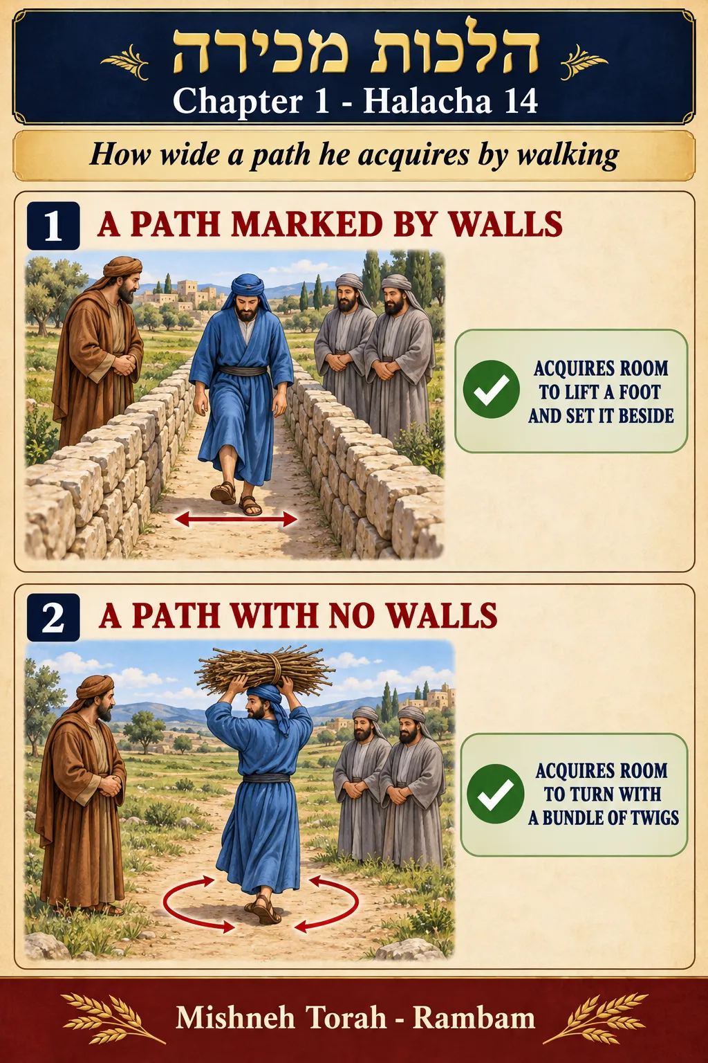 Infographic for halacha 1:14