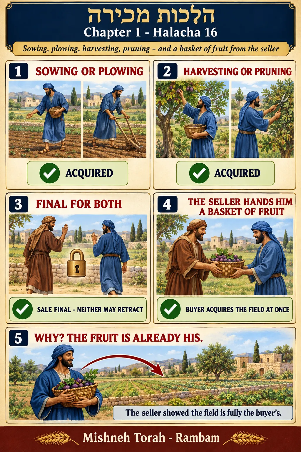 Infographic for halacha 1:16