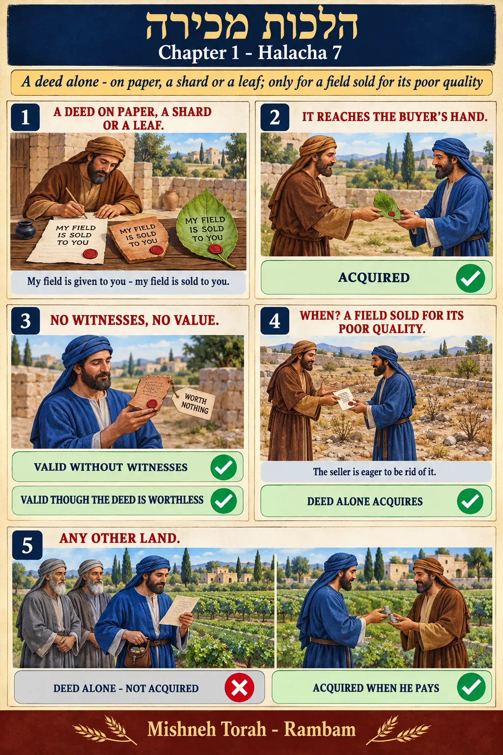 Infographic for halacha 1:7