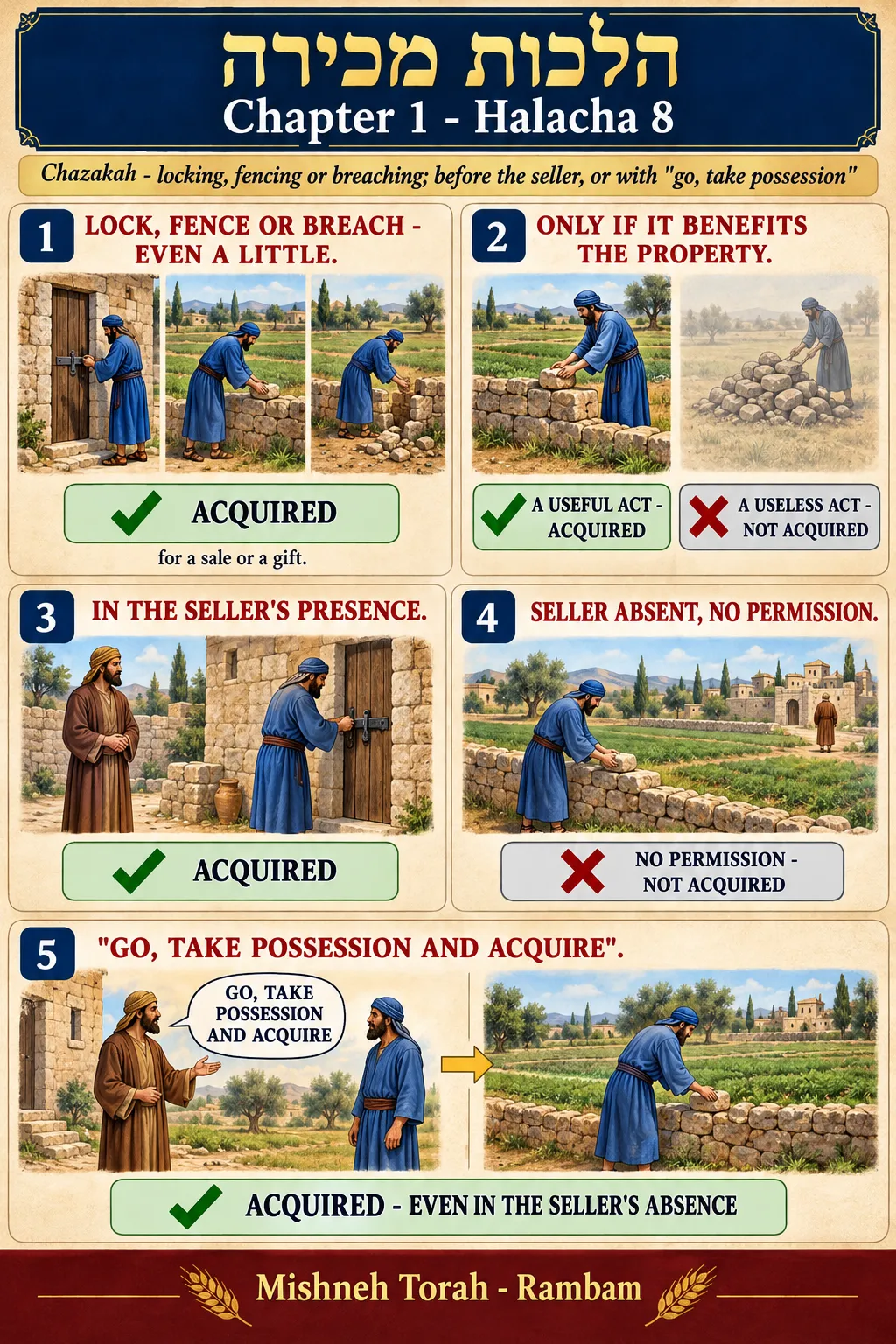 Infographic for halacha 1:8