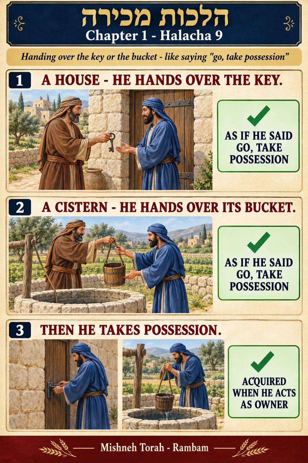 Infographic for halacha 1:9
