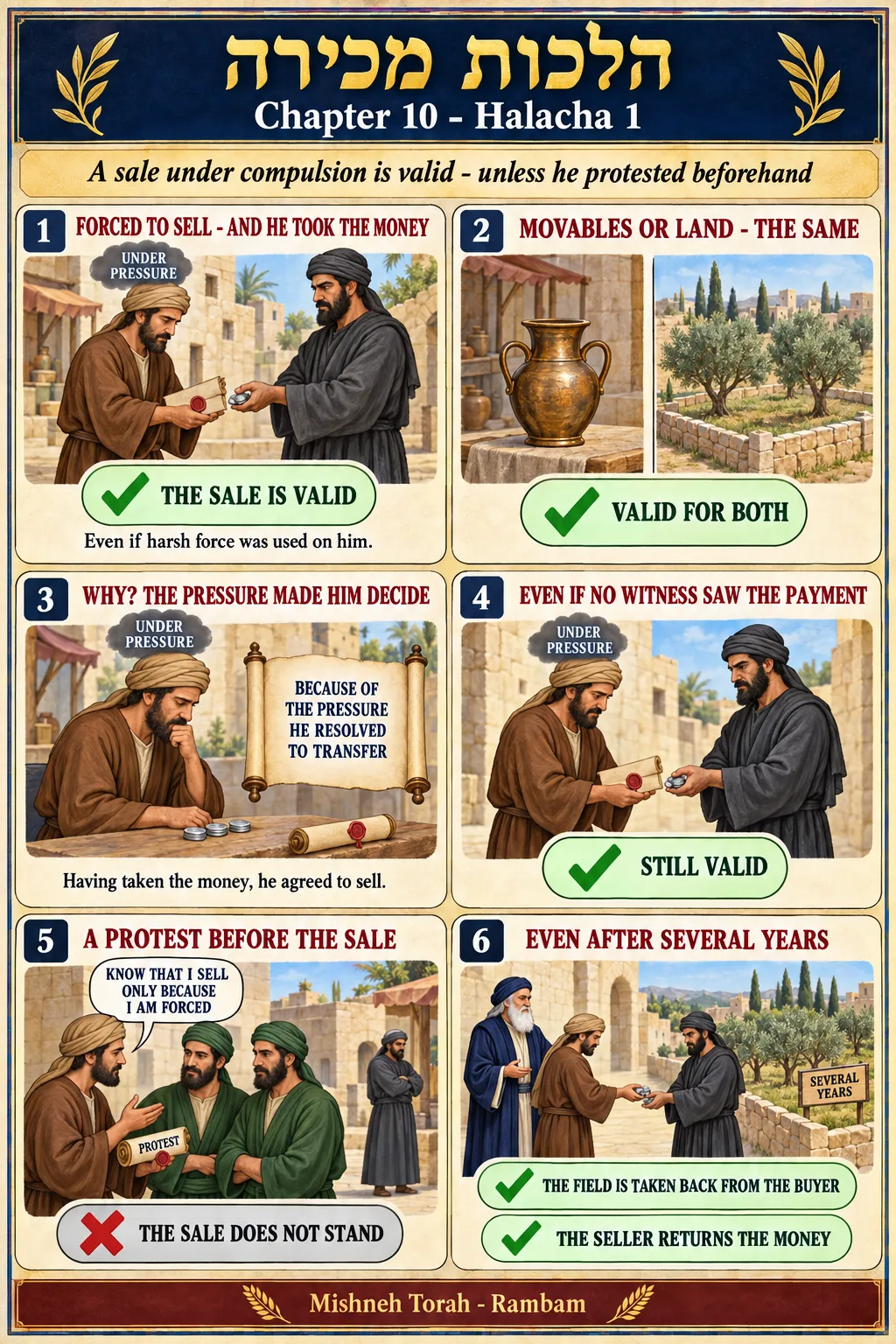 Infographic for halacha 10:1