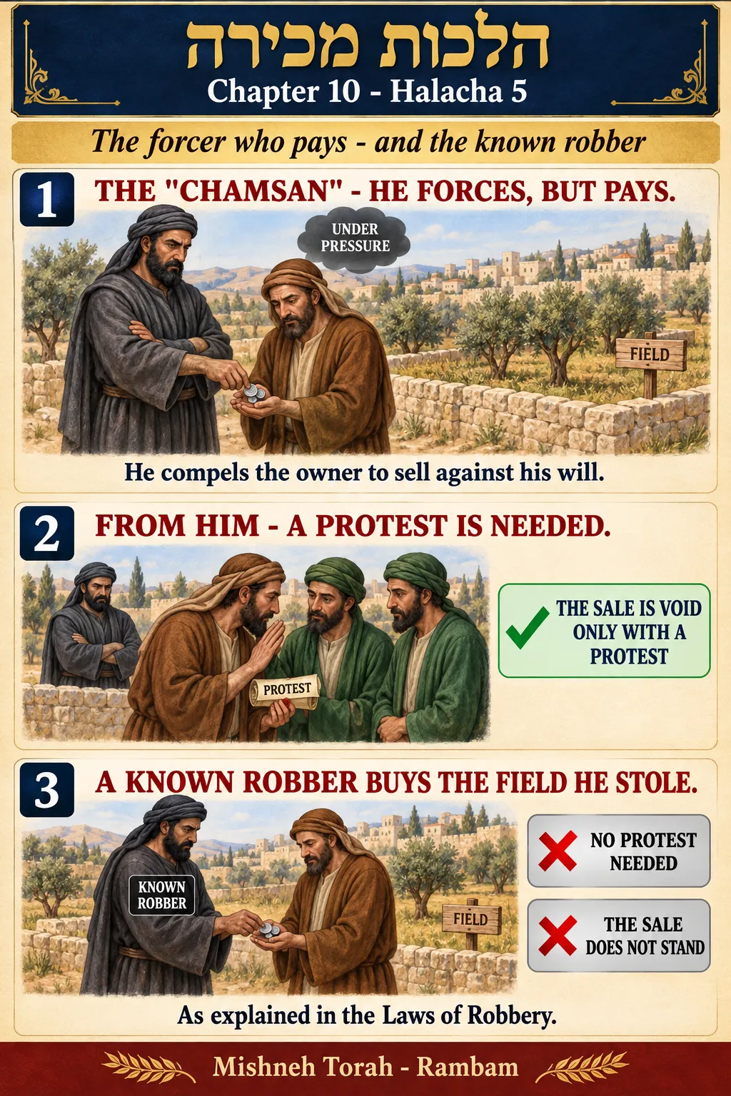 Infographic for halacha 10:5