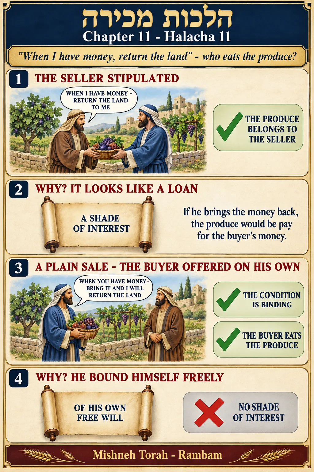 Infographic for halacha 11:11