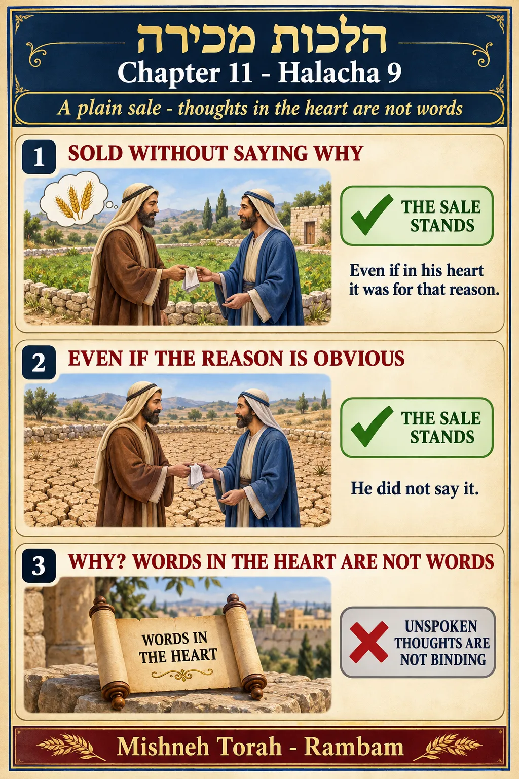Infographic for halacha 11:9