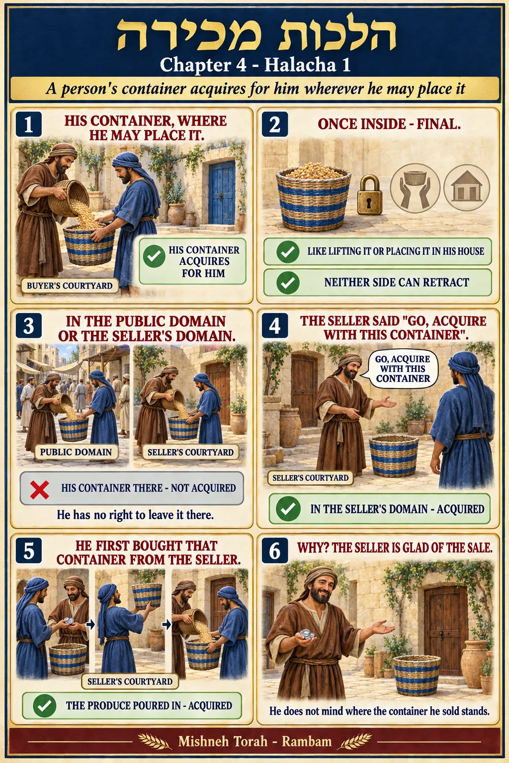 Infographic for halacha 4:1