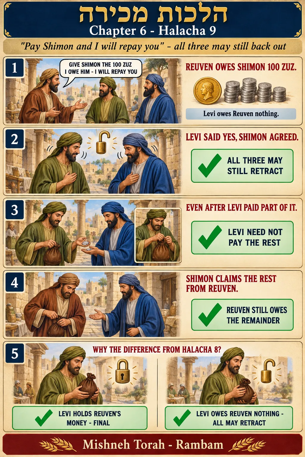 Infographic for halacha 6:9