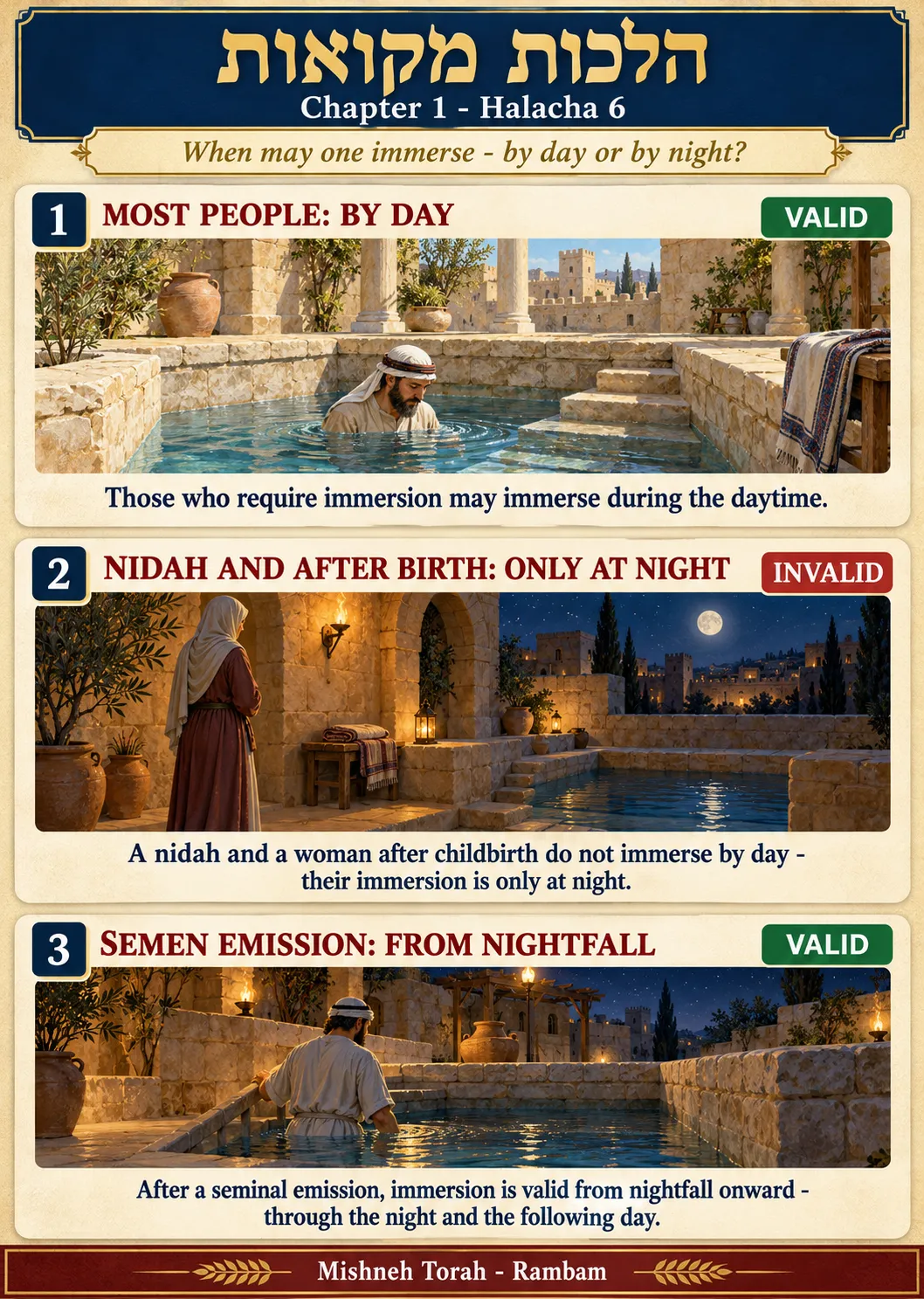 Infographic for halacha 1:6