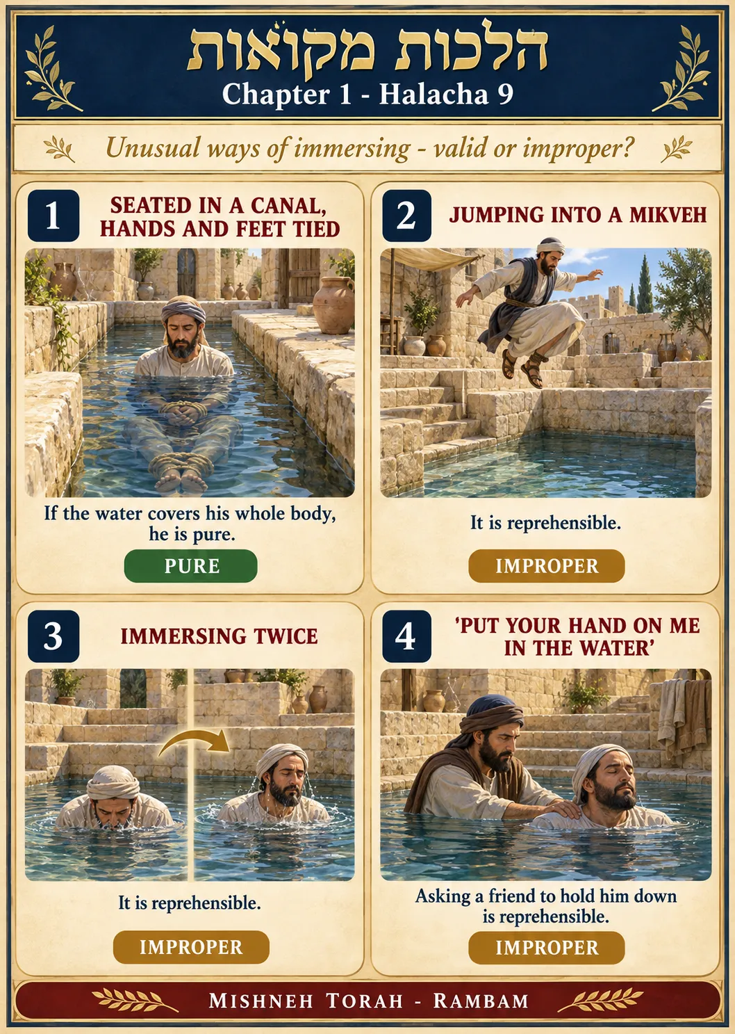 Infographic for halacha 1:9