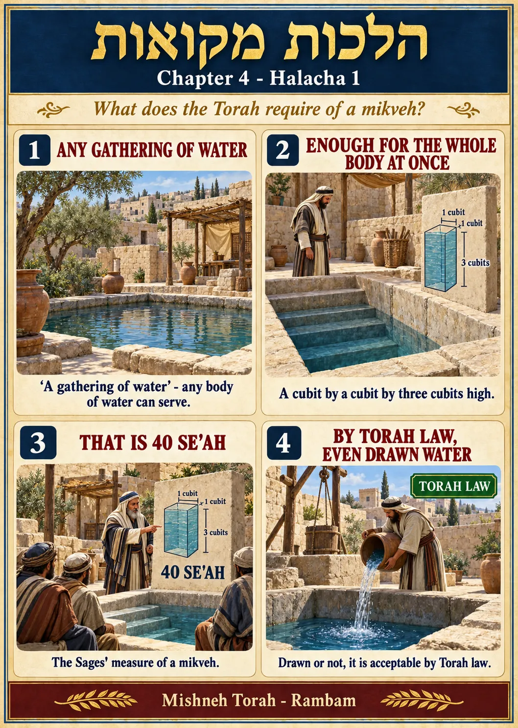 Infographic for halacha 4:1