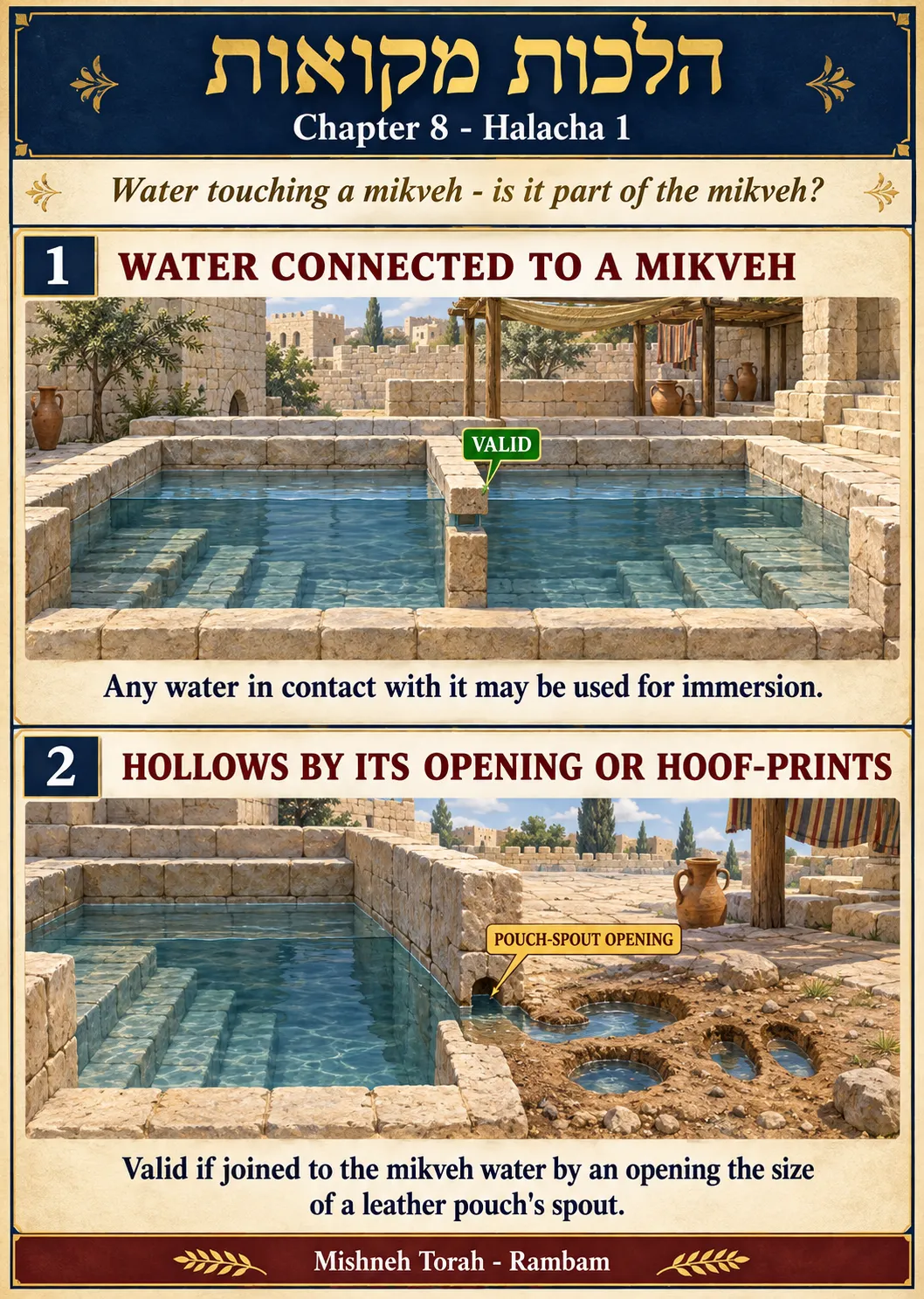 Infographic for halacha 8:1