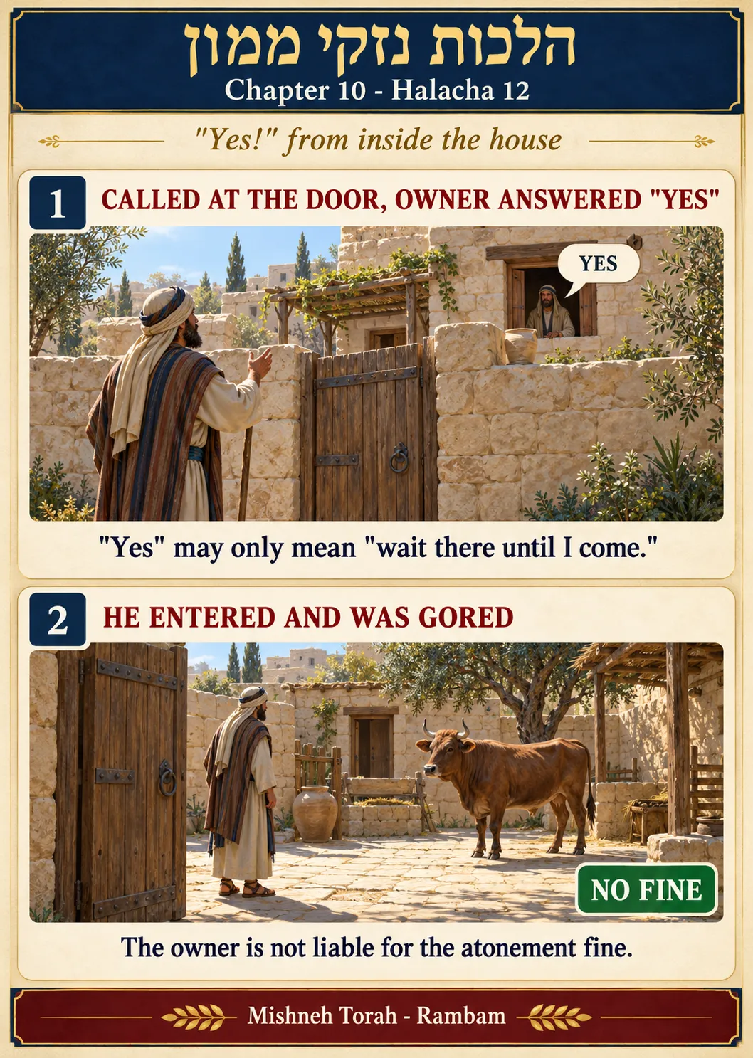 Infographic for halacha 10:12