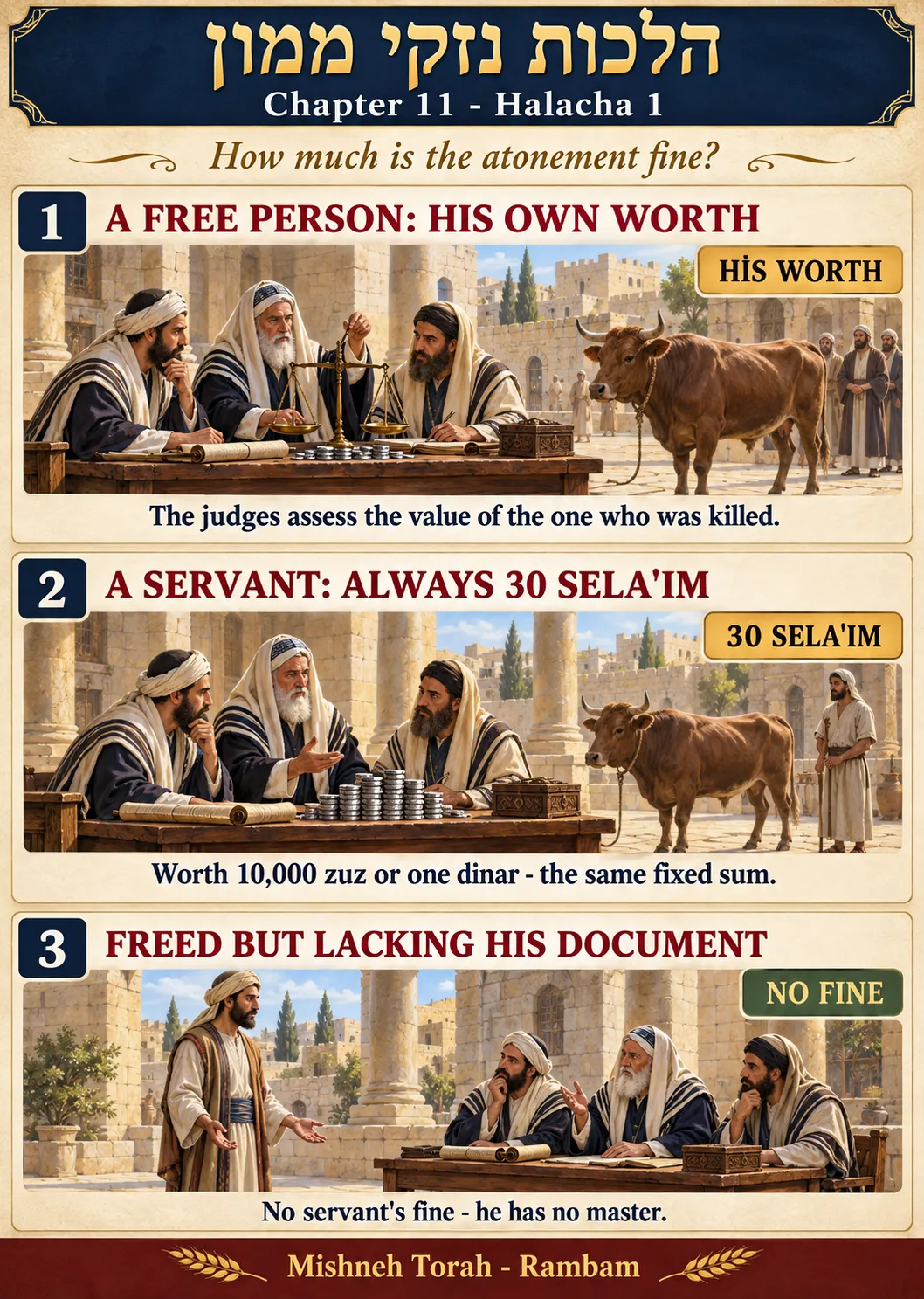 Infographic for halacha 11:1