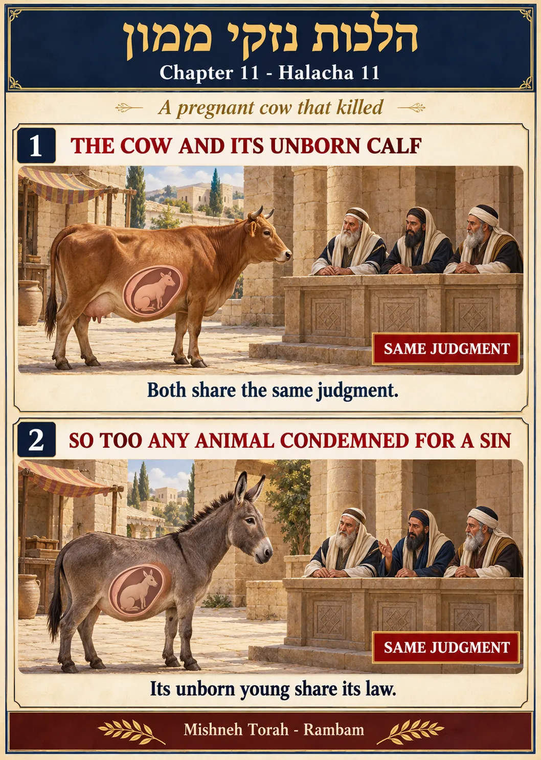 Infographic for halacha 11:11
