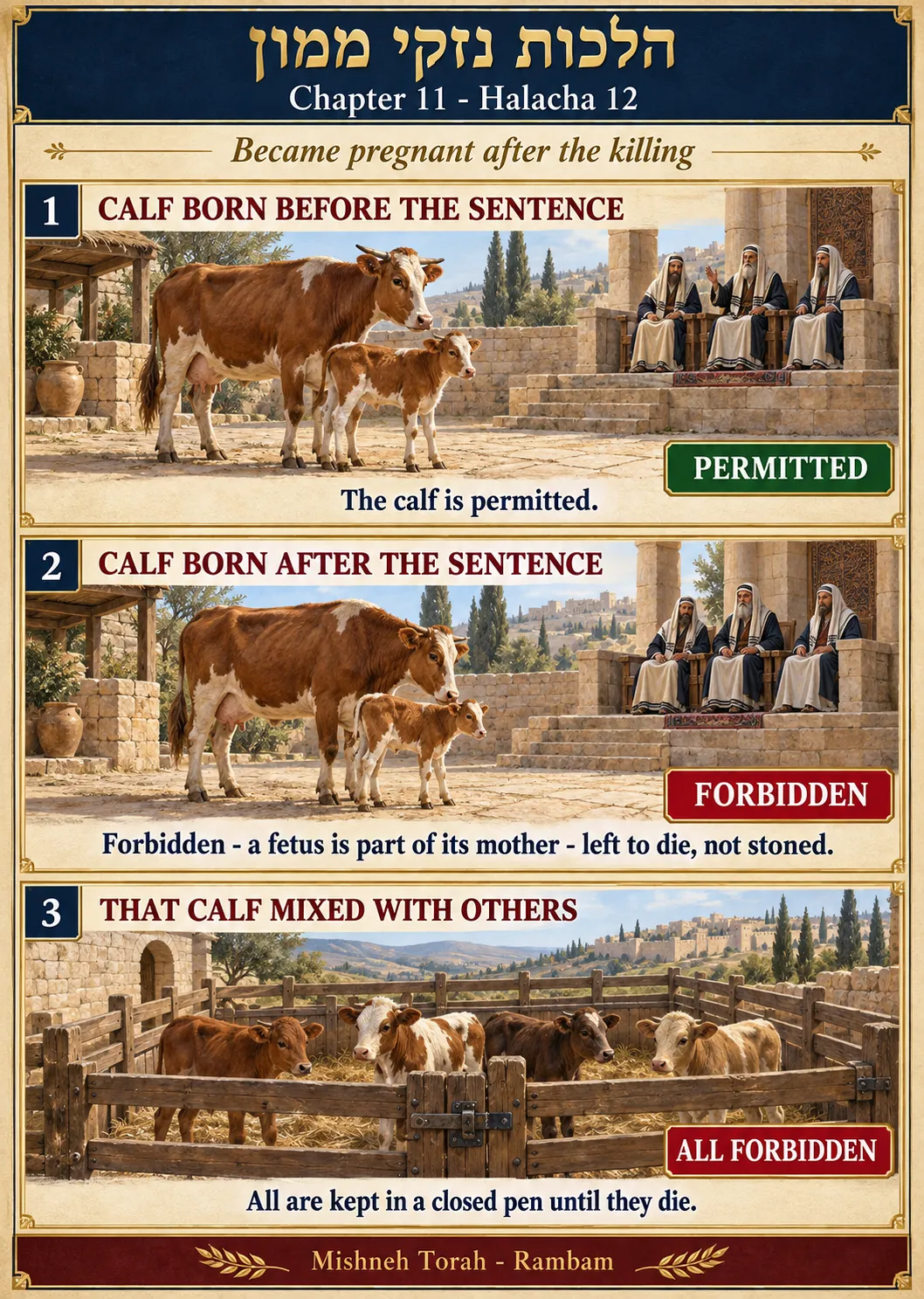 Infographic for halacha 11:12