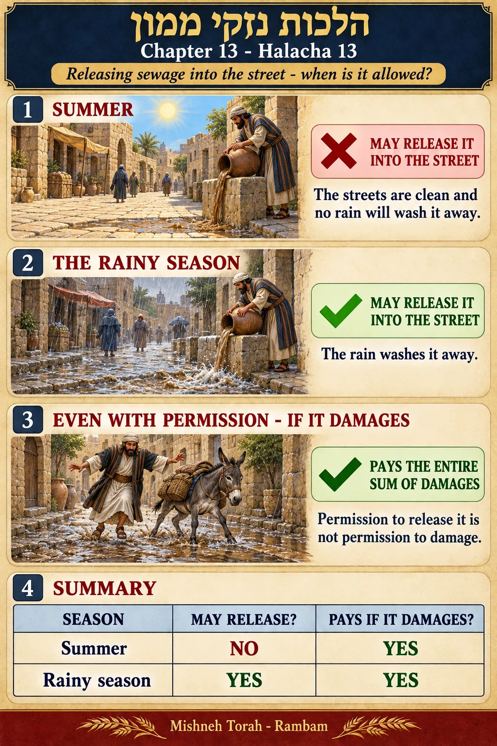 Infographic for halacha 13:13