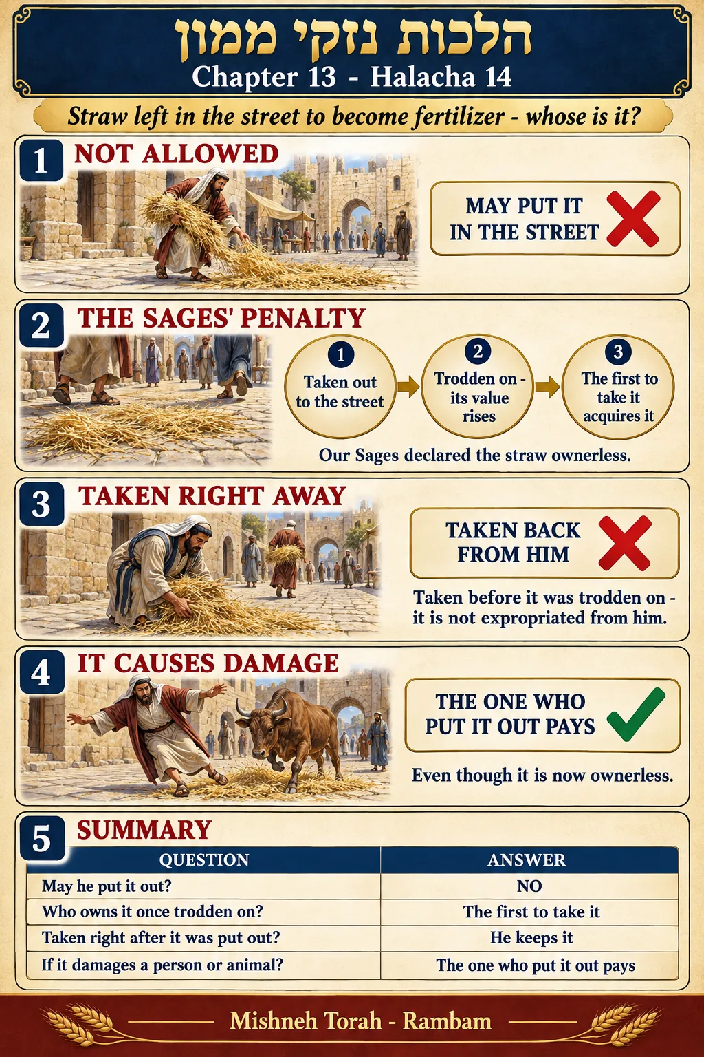 Infographic for halacha 13:14