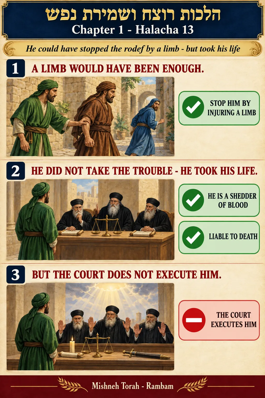Infographic for halacha 1:13
