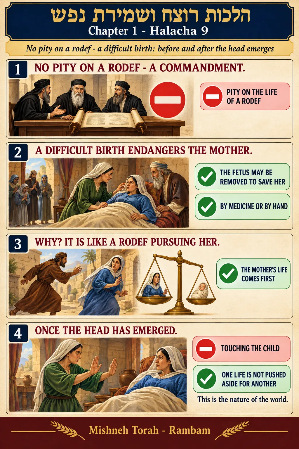 Infographic for halacha 1:9