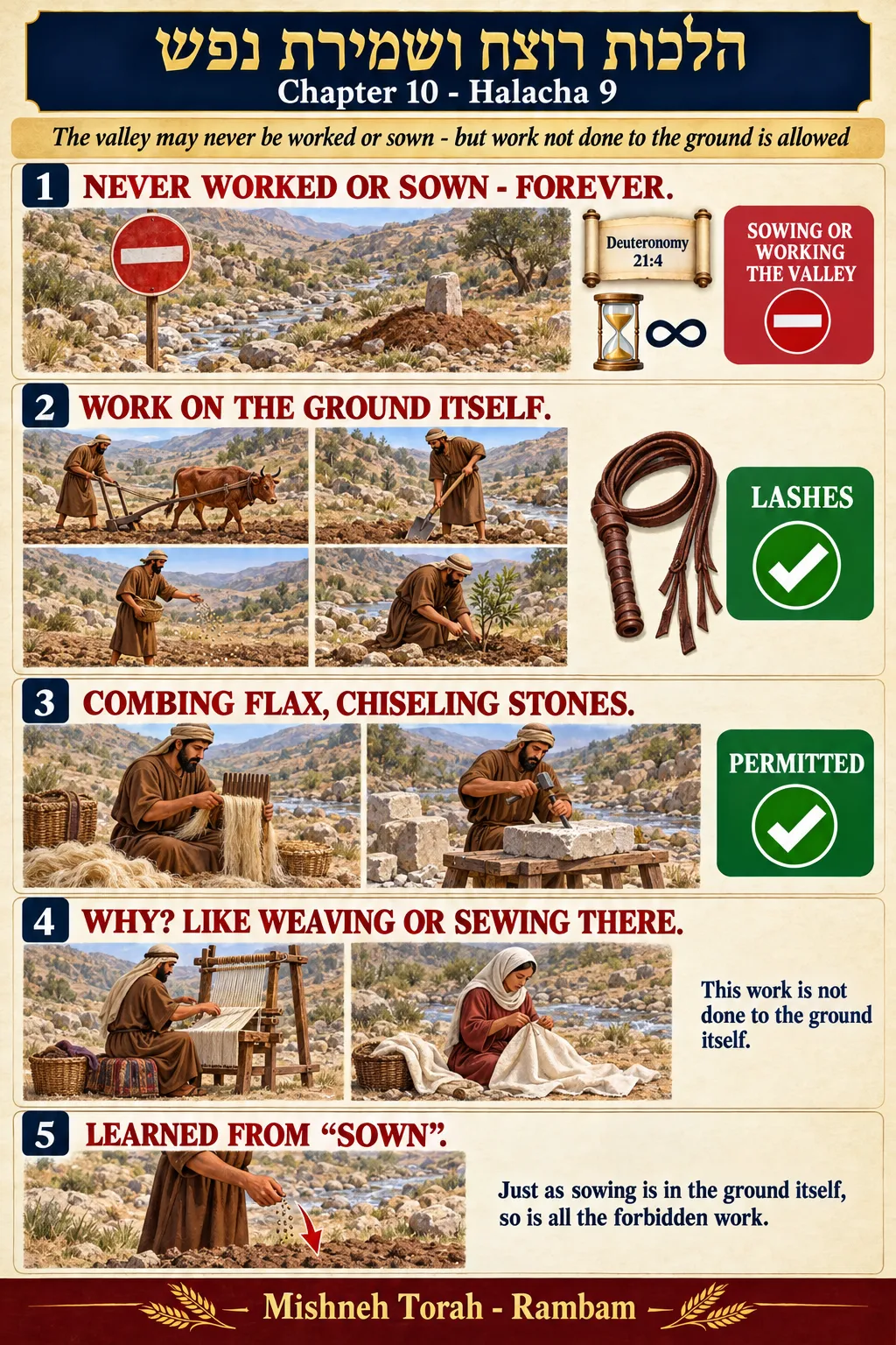 Infographic for halacha 10:9