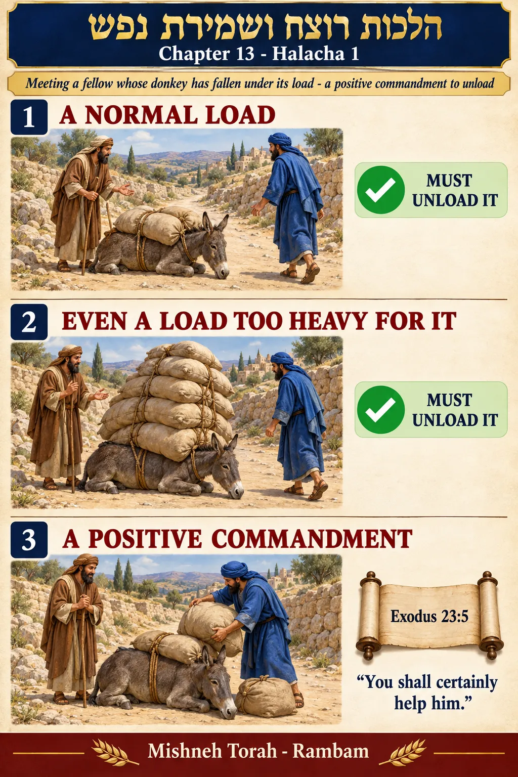 Infographic for halacha 13:1