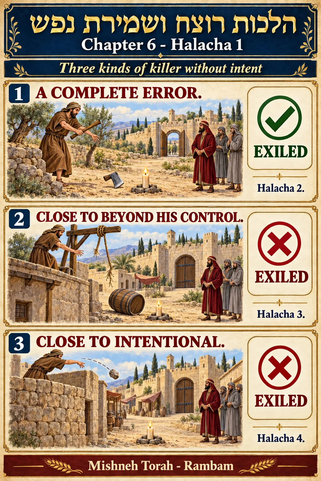 Infographic for halacha 6:1