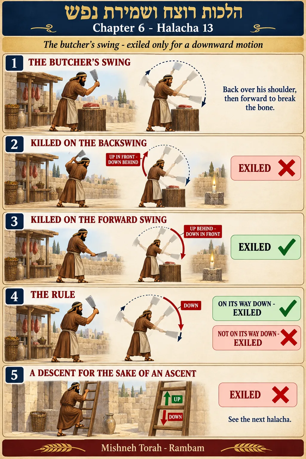 Infographic for halacha 6:13