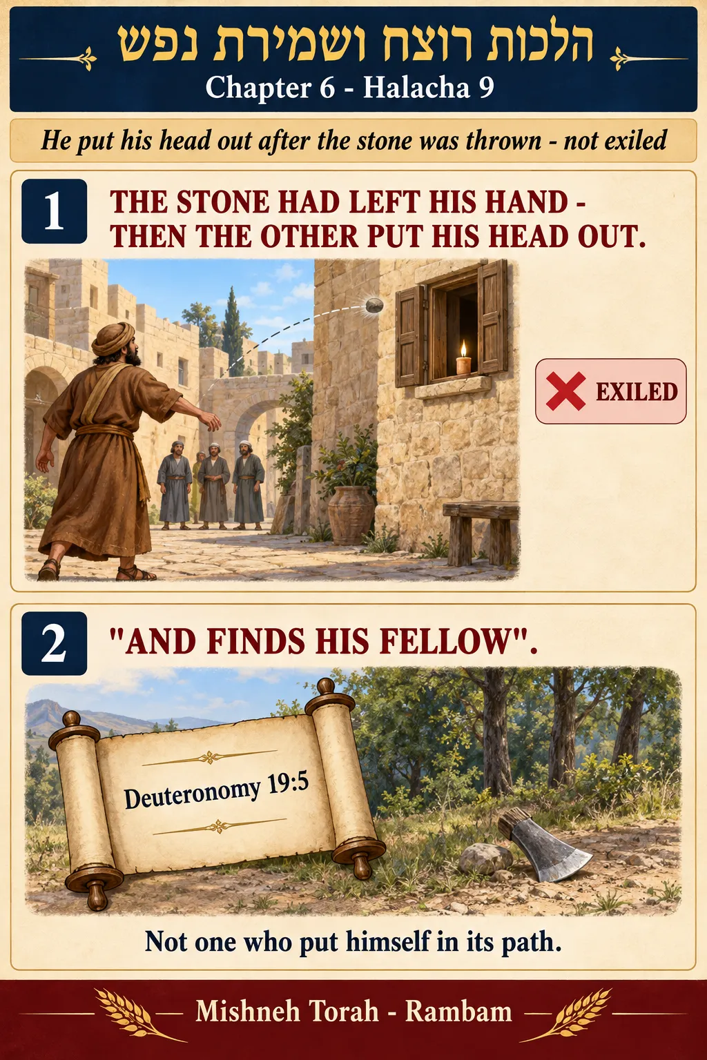 Infographic for halacha 6:9