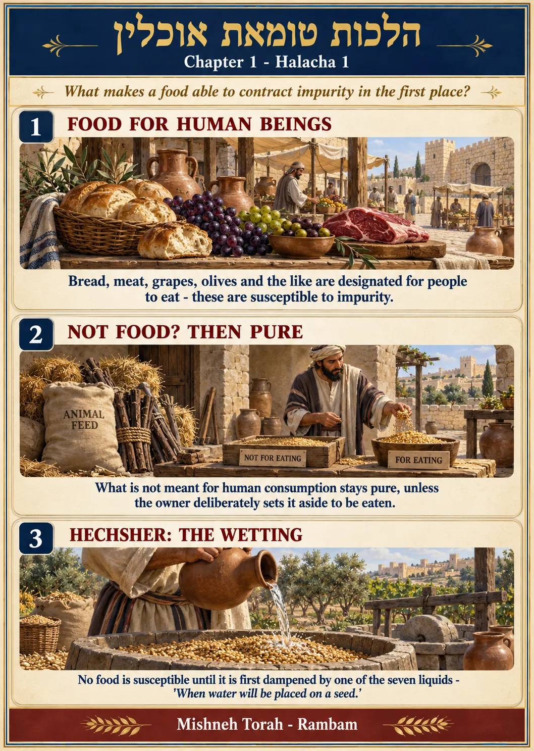 Infographic for halacha 1:1
