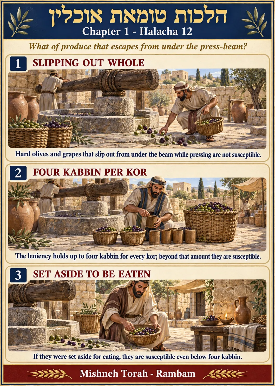 Infographic for halacha 1:12