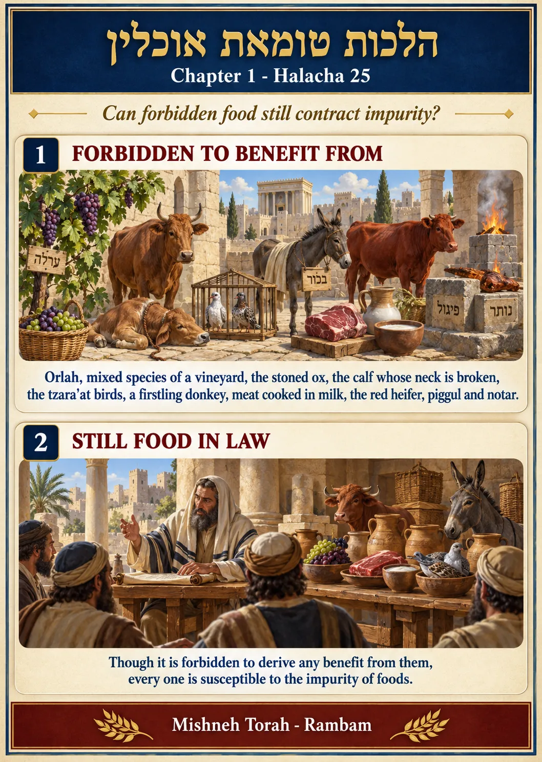 Infographic for halacha 1:25