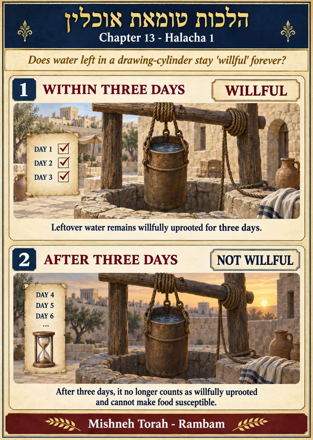 Infographic for halacha 13:1