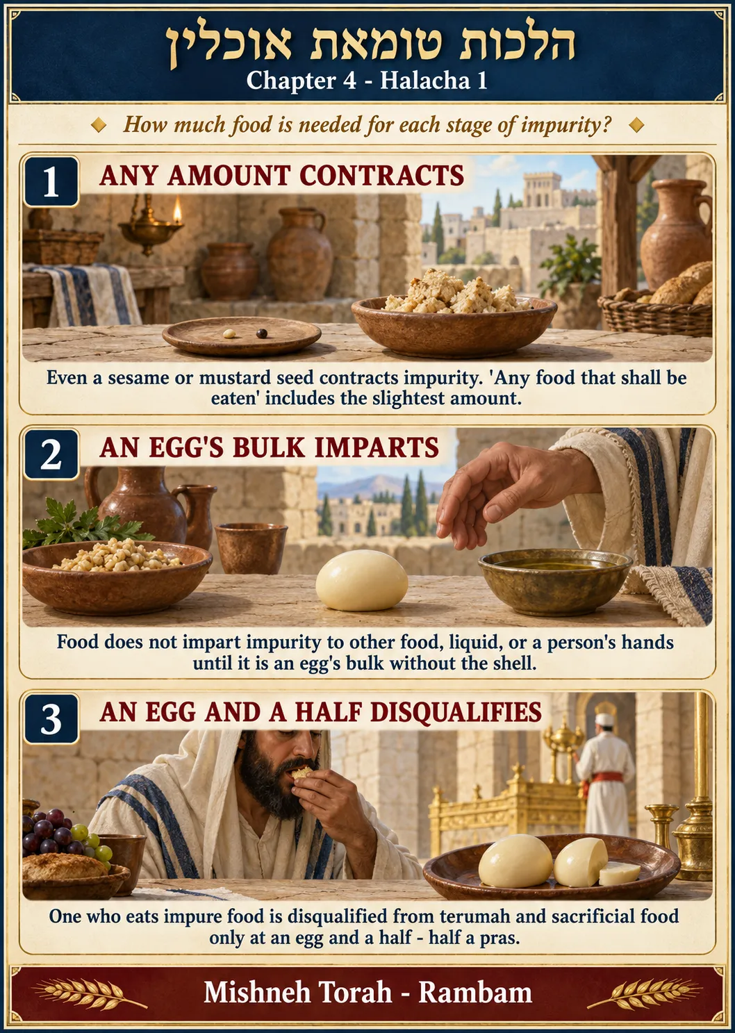 Infographic for halacha 4:1